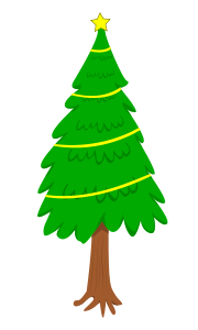 Tannenbaum mit Lichterkette